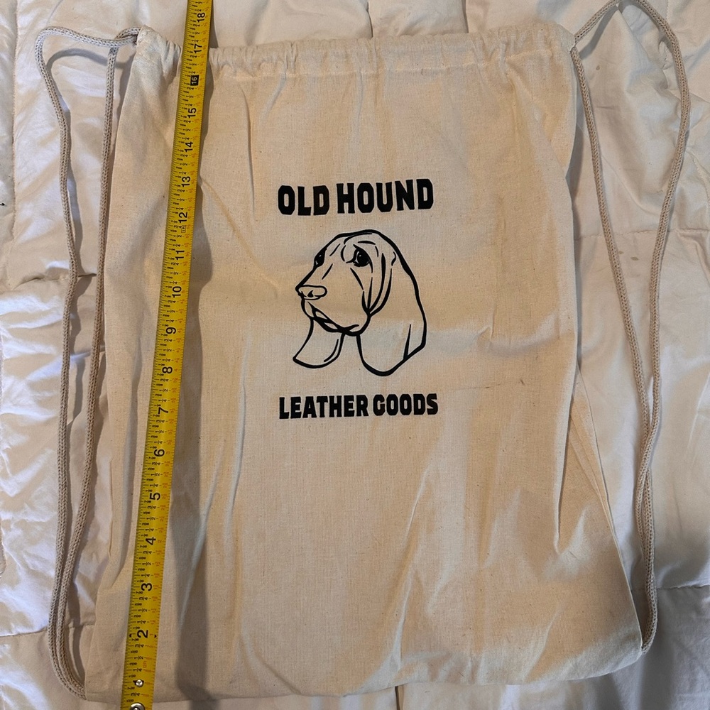 Old Hound Leather Goods Drawstring Bag